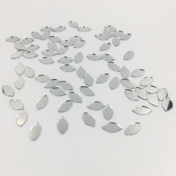 Small Glass Horse Eye Craft Mirrors Bulk 100 Pieces Mirror Mosaic