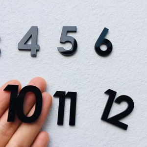 12 piezas de números de acrílico espejados árabes para un reloj de pared imagen 7