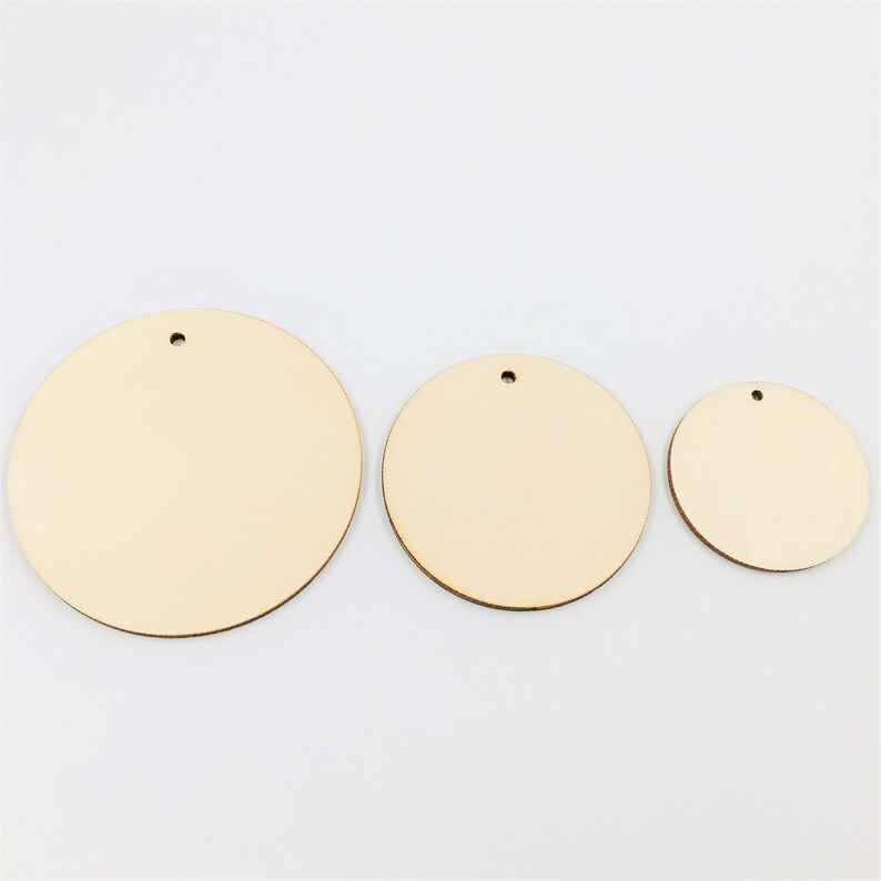 30pcs Wood Discs Earring Blanks Laser Cut Wooden Jewelry Etsy