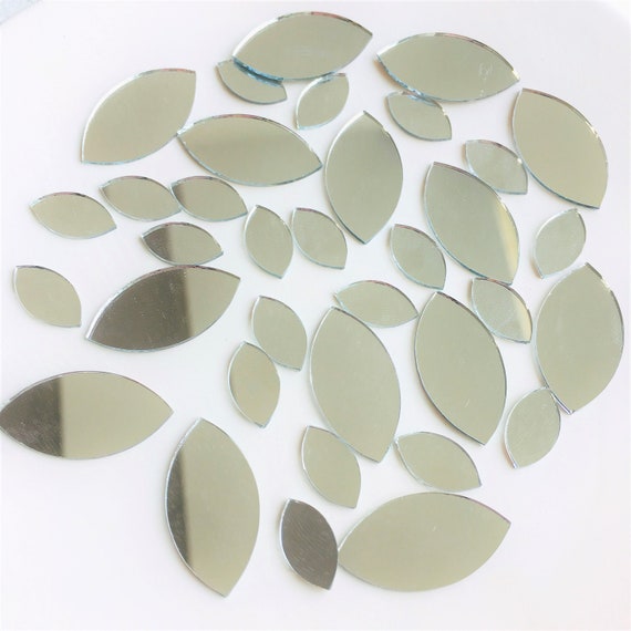 Ceramic Mosaic Tiles for Crafts, Petal Mosaic Pieces for Crafts Bulk