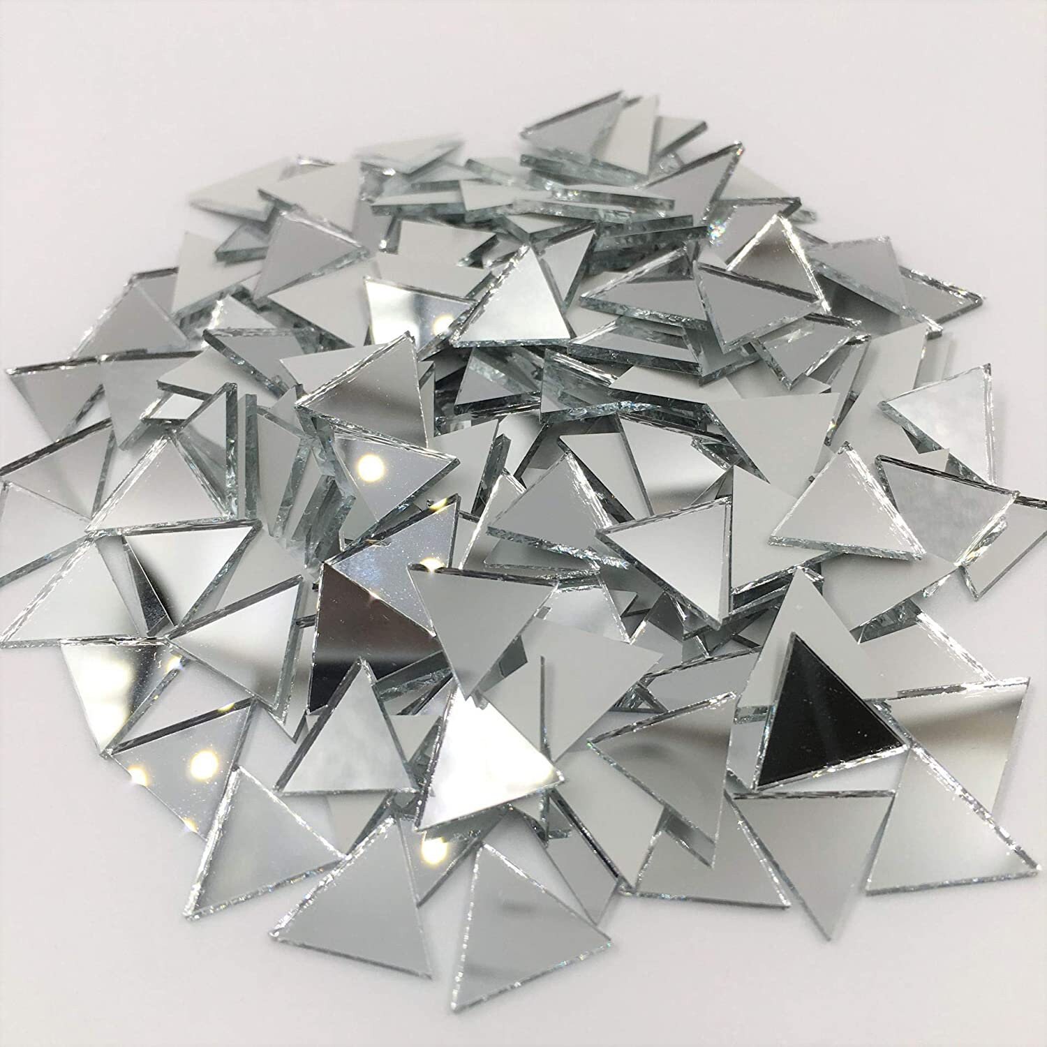 15mm Triangular Shape Mirror Mosaic Tiles Silver Craft Mirror - Etsy