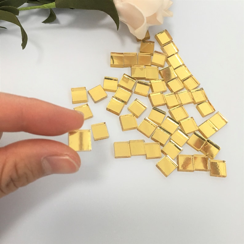 3/8 Inch Small Glass Square Craft Mirrors Bulk 100 Pieces Etsy