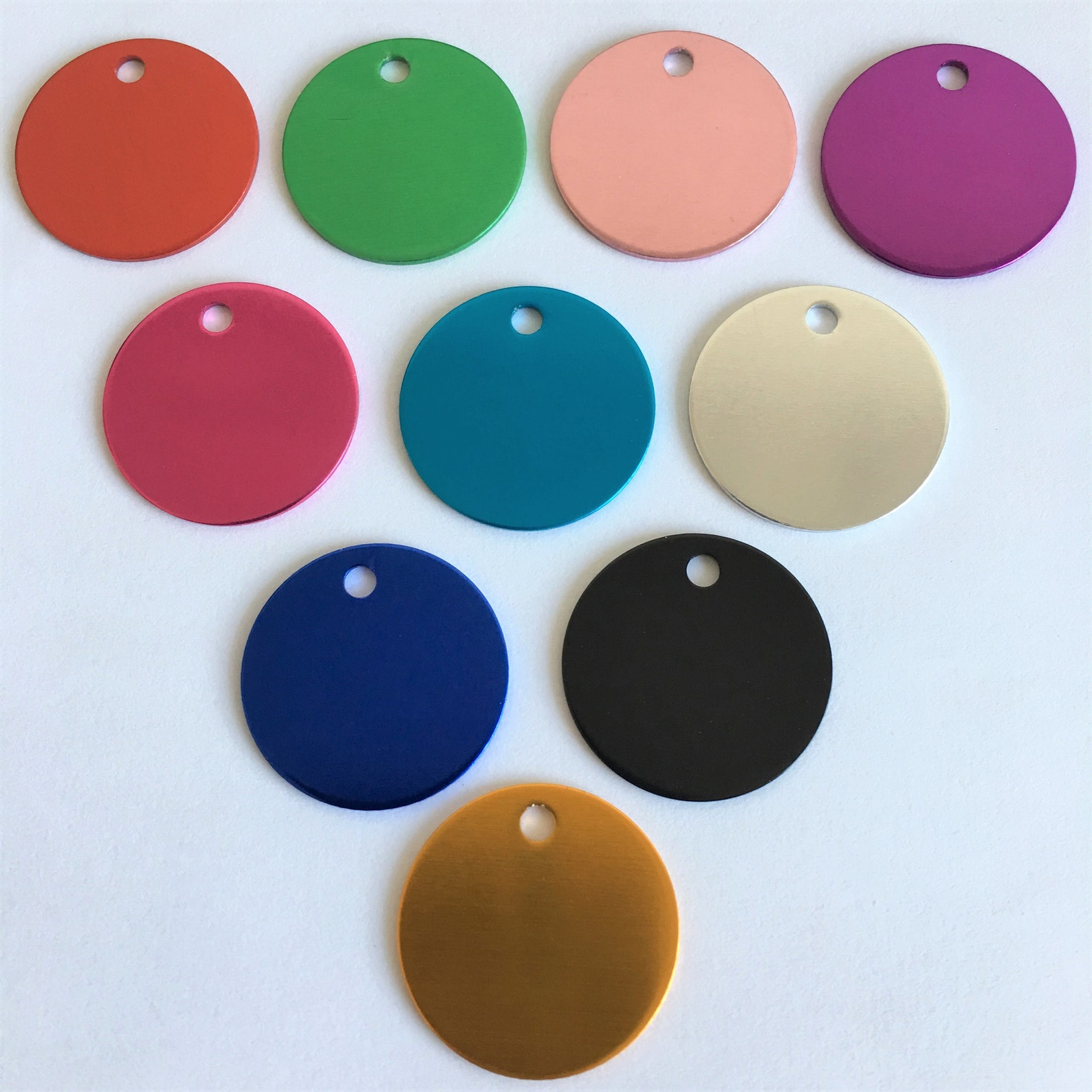 Colorful Round Anodized Aluminum Stamping Blanks Discs for Etsy