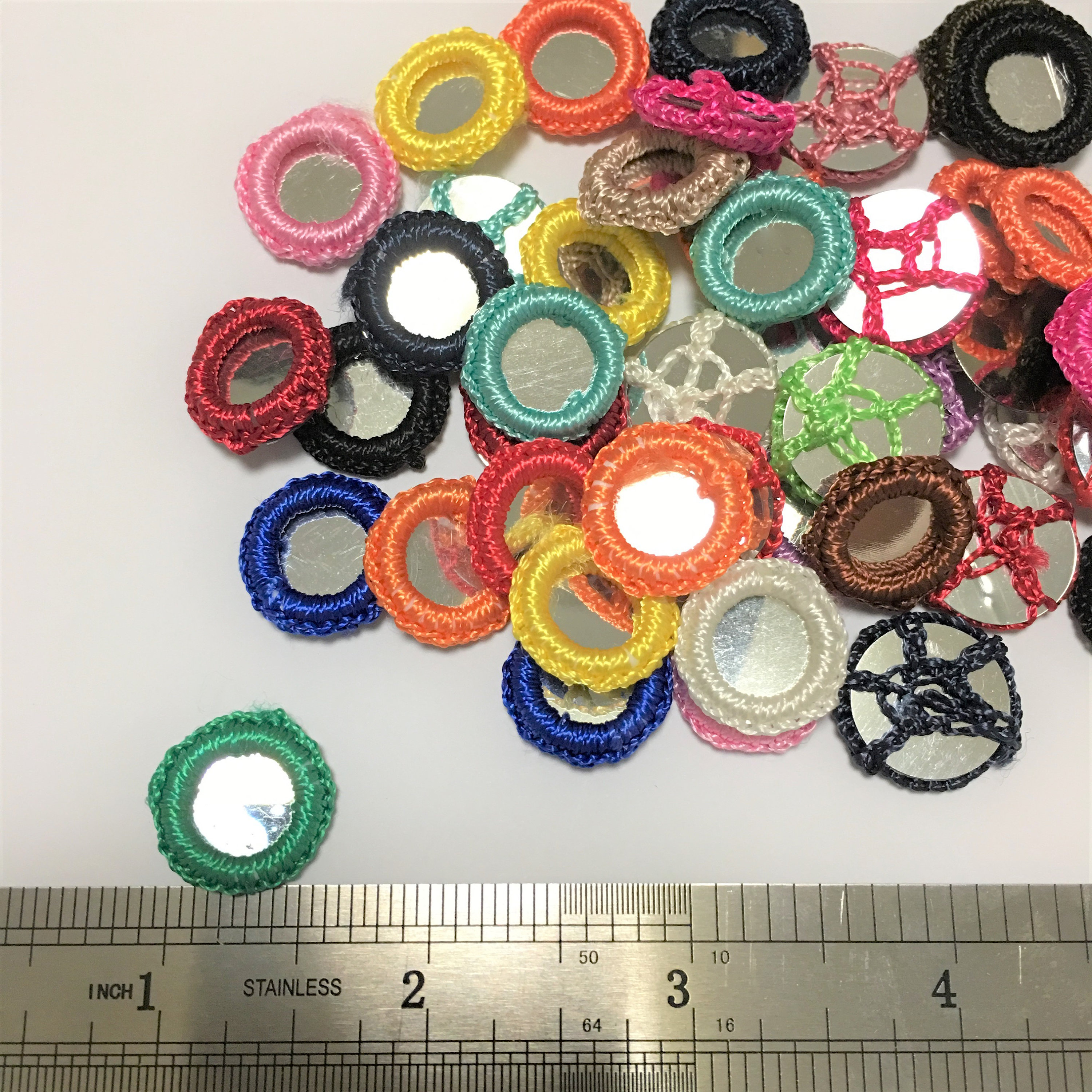 Gypsy Crochet Shisha Mirrors Applique for Dancewear Belly Etsy