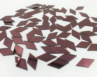 3 inch Glass Craft Small Square Mirrors Bulk 100 Pieces Mosaic