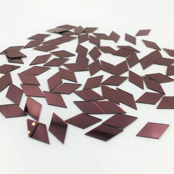 3 inch Glass Craft Small Square Mirrors Bulk 100 Pieces Mosaic Mirror