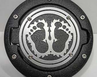 Sasquatch Feet Fuel Door Assembly for Jeep Wrangler JK & TJ (1997-*2018)