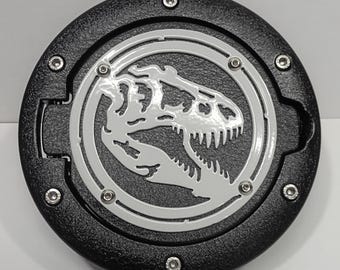 T-Rex Skull Fuel Door Assembly for Jeep Wrangler JK & TJ (1997-*2018)