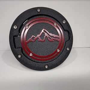 Mountain Range Fuel Door Assembly for Jeep Wrangler JK & TJ (1997-*2018)