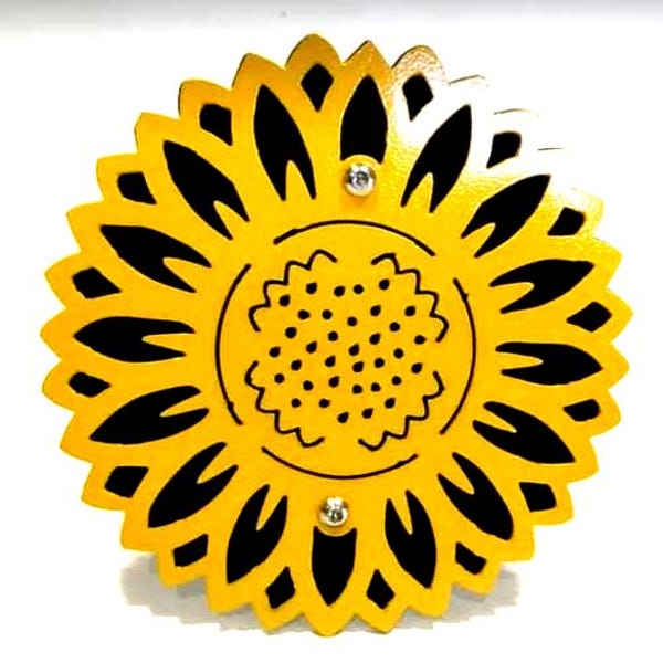 Housse d'attelage tournesol (réaliste)