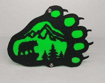 Bear Paw Mountain Scene Hitch Cover