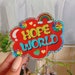 Hope World Glitter Sticker | J-Hope Sticker | BTS Stickers | Hobicore Sticker 