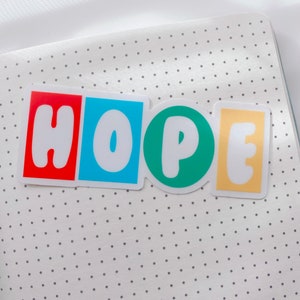 Pegatina "HOPE" de J-Hope / Pegatinas de BTS / Pegatina de K-Pop / Hobicore