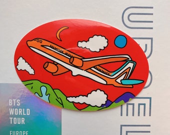 J-Hope Hope World Airplane Sticker | BTS Stickers | Hobicore Sticker