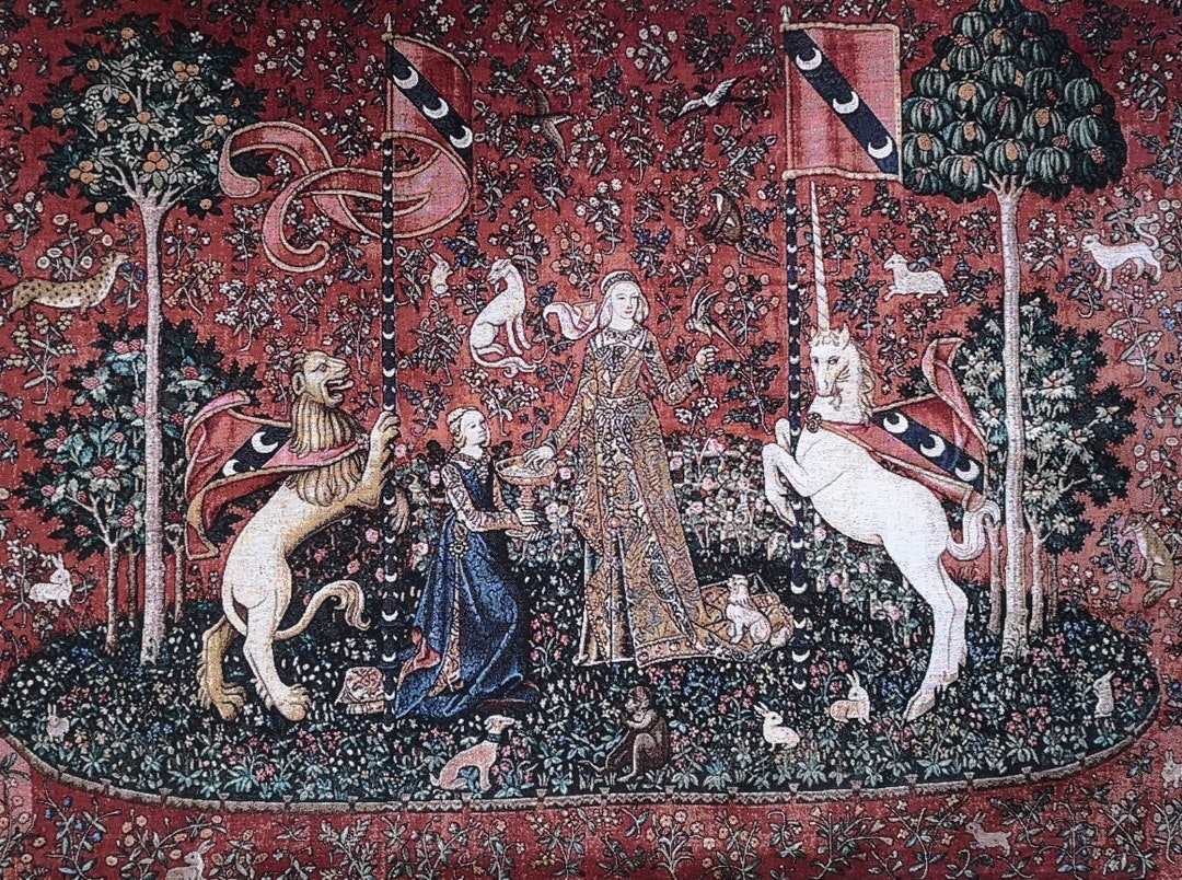 Woven Tapestry Lady and the Unicorn Taste 41x55 as Seen in Harry