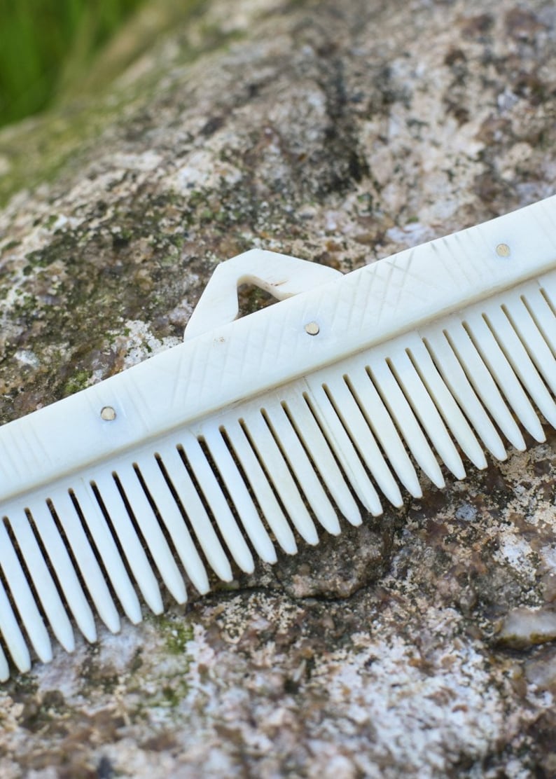 Bone Comb Hand Made Carved Real Bone Comb Etsy UK