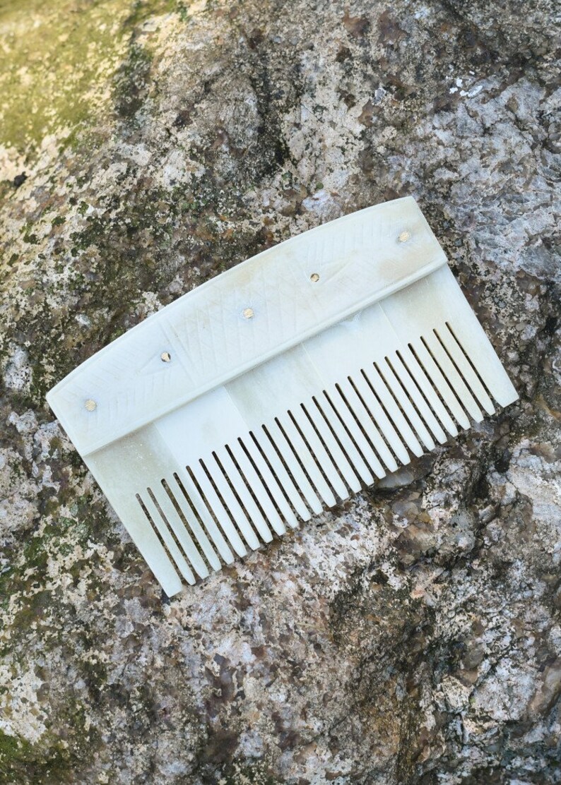 Bone Comb Hand Made Carved Real Bone Comb Etsy UK