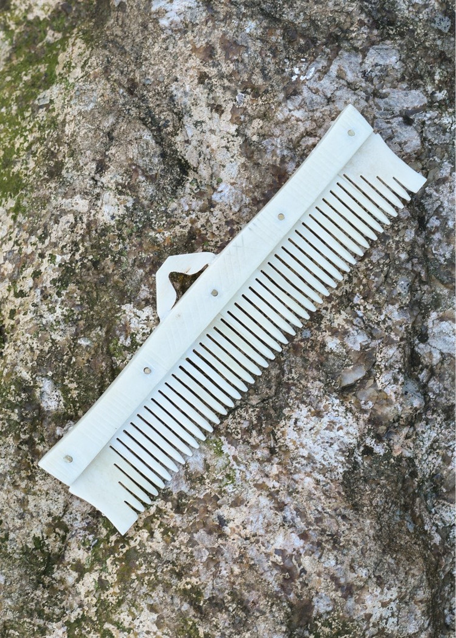 Bone Comb Hand Made Carved Real Bone Comb Etsy UK