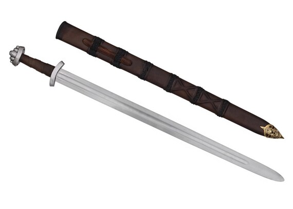 Sharp Practical Viking Sword & Scabbard 5 LOBED 