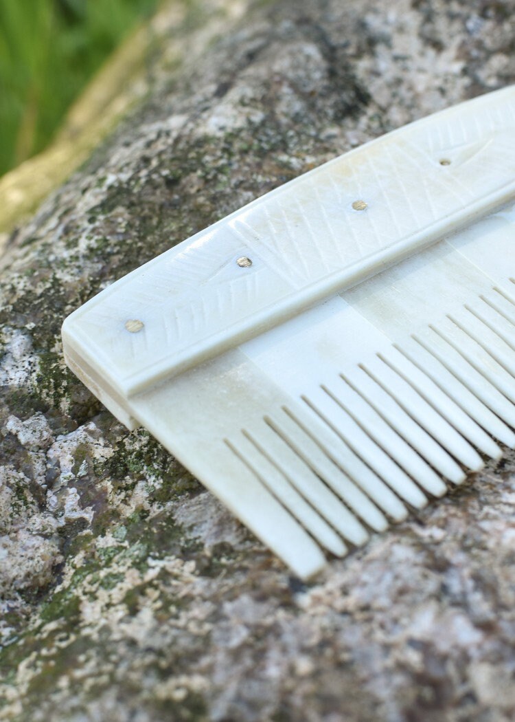 Bone Comb Hand Made Carved Real Bone Comb Etsy UK