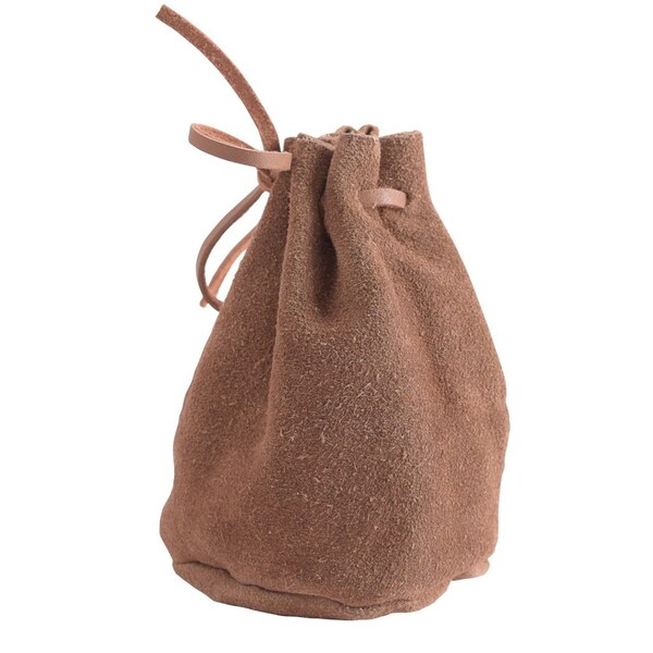 MINI DRAWSTRING POUCH SOLID BLACK main image 1