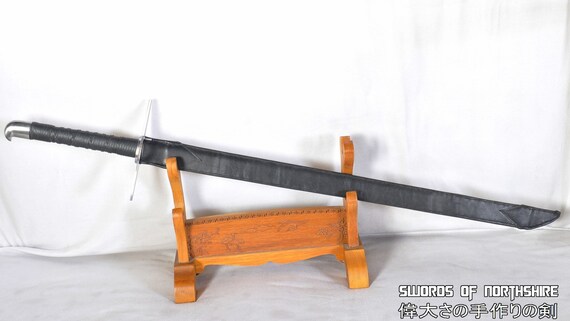 Messer Bastard Sword Katana Hybrid Straight Blade European Etsy