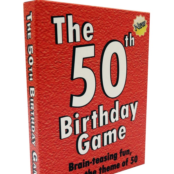 50th Birthday gift for men or women: The happiest way to say HAPPY 50th BIRTHDAY - My 50th birthday card game. A fab 50 birthday present!