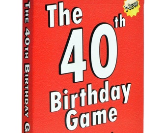 40th Birthday Gift for Men or for Women: 40th Birthday Card Game. A 40 birthday quiz game and the funnest way to say "Happy 40th Birthday"