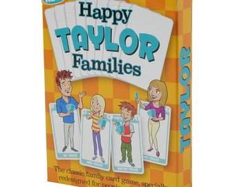 Personalised card game for the TAYLOR family. Hilarious new gift idea for stocking fillers, table gifts, xmas presents and christmas gifts