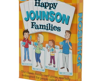 JOHNSON family gift idea for Johnsons everywhere! Personalized family games fun for all ages and complete with personalized gift wrap paper