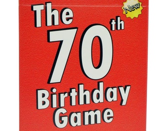 70th Birthday Gift for Men and Women – A Unique 70th Birthday Card Game