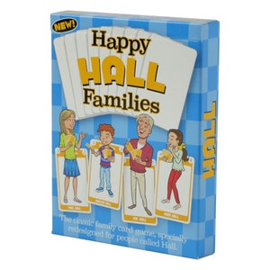 The HALL FAMILY game. Personalized card game fun for the Halls! Ideal as Chirstmas presents, table gifts, secret santa idea, stocking filler