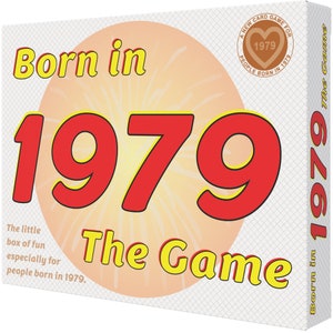Born in 1979. My new game. A unique 1979 gift that follows the life of anyone born in 1979.