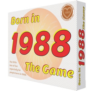 Born in 1988 - the card game of a lifetime! My hilarious new 1988 gift that's the biggest trip down memory lane!