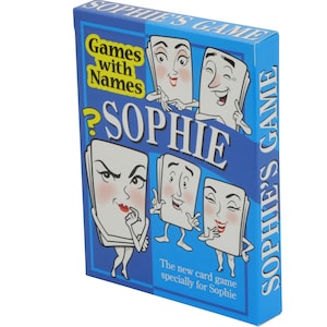 Personalised Gift for Girls SOPHIE'S GAME. Other names available in my store. Ideal as a birthday gift for women or girls christmas gift etc