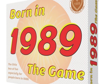 Born in 1989 - my hilarious new 1989 card game. The perfect 1989 gift for the '89 generation!