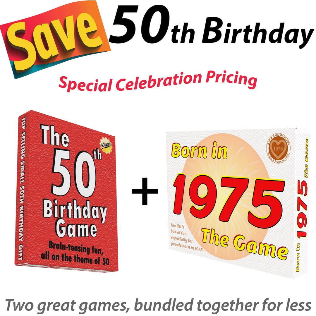 50th Birthday Celebration Bundle * Discounted Deal * - Etsy