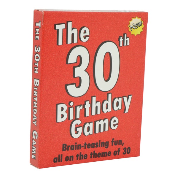 30th Birthday Gift for her or for him. The 30th Birthday Game. 30 birthday fun!