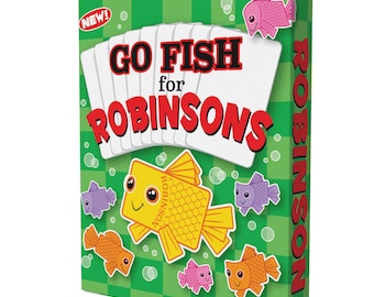 ROBINSON FAMILY Go Fish Personalized Card Game – Funny Family Gift, Premium Small Batch Deck + FREE Custom Robinson Family Gift Wrap.