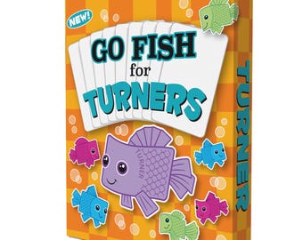 TURNER FAMILY Go Fish Personalized Card Game – Funny Family Gift, Premium Small Batch Deck + FREE Custom Turner Family Gift Wrap.