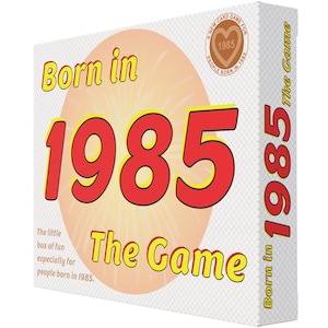 Born in 1985 - THE GAME. My hilarious new 1985 gift idea especially for those 1985 birthdays.