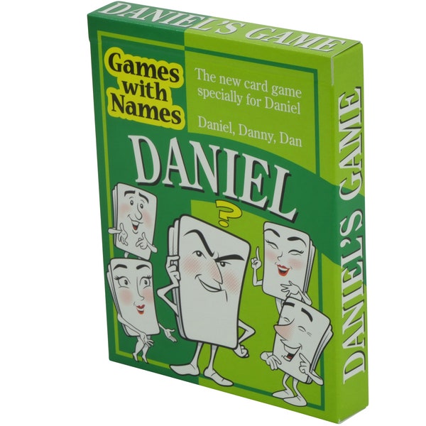 Daniel's Game - new personalised game for people named Dan, Danny and Daniel. Neat little stocking filler idea, christmas present, xmas gift