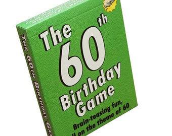 For 60th birthday gift ideas, look no further than my little 60th Birthday Game. Age with Laughter and Memories  to celebrate 60 years old