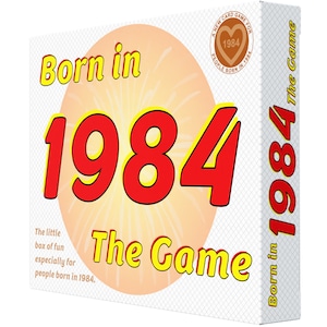 Born in 1984 - The Game: My Hilarious 1984 card game gift for the '84 generation. A really special 1984 gift idea.
