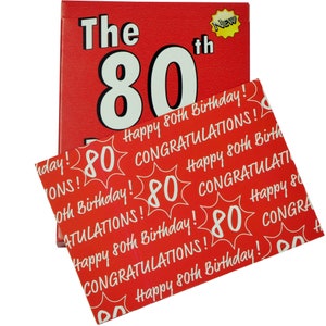 80th Birthday Card Game. New 80th Birthday Gift for men or women turning 80.Most fun way to say HAPPY 80th BIRTHDAY Age 80 birthday present image 6
