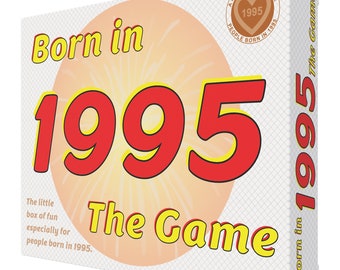Born in 1995 - THE GAME. Our hilarious new 1995 gift: A brilliant 1995 card game
