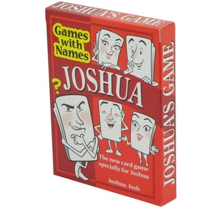 Joshua's Game - super stocking filler gift idea for people called Josh or Joshua. Neat little Christmas present or secret santa item.