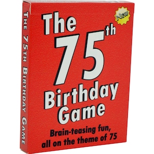 75th Birthday Card Game – 75th Birthday Gift for men or for women, for everyone 75 years old and the happiest way to say HAPPY 75th BIRTHDAY