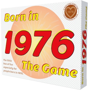 Born in 1976 - THE GAME. My new 1976 gift that follows the unique life journey of everyone born in 1976.