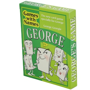 GEORGE'S GAME - funny personalised gift idea for the special George in your life!  Ideal for xmas stockings, secret santa gifts for him etc